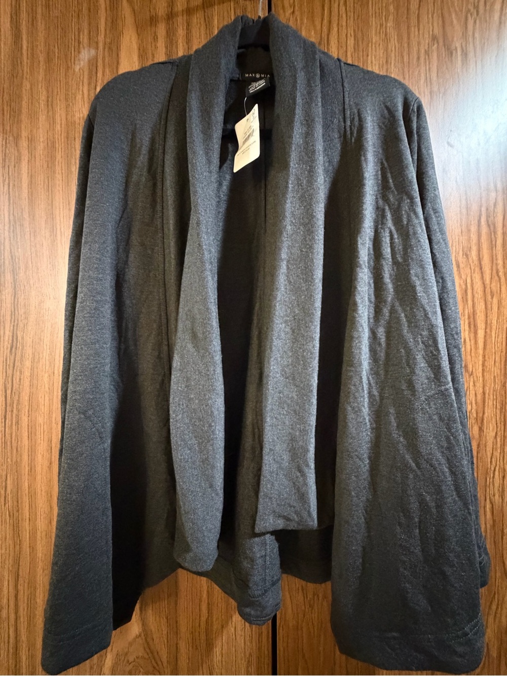 NWT max & mia Open-Front Shawl Cardigan - Black